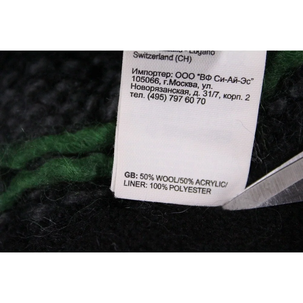 The North Face Hat Wool Blend Knit Beanie Ear‎ Flaps Braided Winter Unisex OS